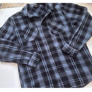 Volcom Mens Skater Plaid Flannel Button Down Shirt Classic Fit Large A0541904